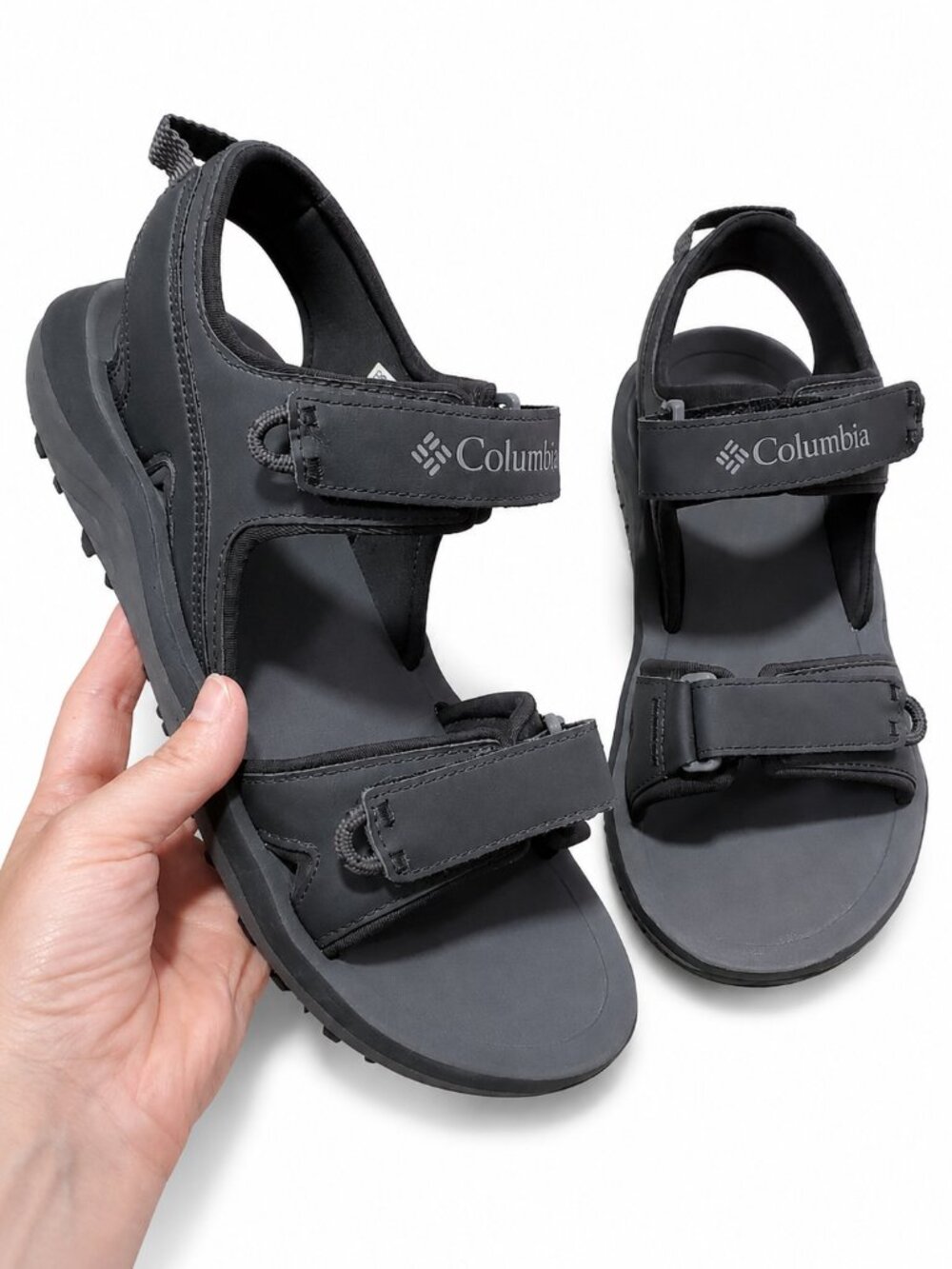 COLUMBIA Trailstorm 2-Strap Sandals Techlite Adapt Trax Hiking Black Men's 10